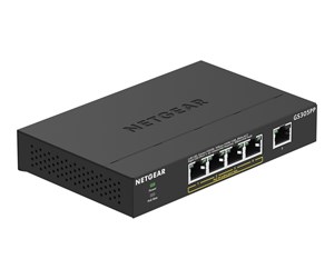 Switch/splitter - Netgear GS305PP 5-Port Gigabit Ethernet SOHO Unmanaged Switch with 4-Ports PoE+ (83W) - GS305PP-100PES