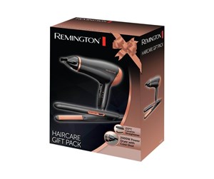 Hårføner - REMINGTON Hårføner D3012GP Haircare Gift Set - hairdryer - with straightener - 2000 W - 45370560700