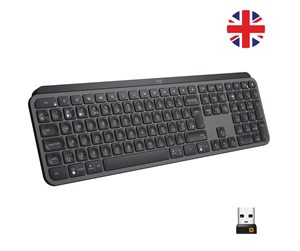 Tastatur - Logitech MX Keys Advanced Wireless Illuminated Keyboard Graphite - US - Tastatur - Amerikansk Engelsk - Grå - 920-009415