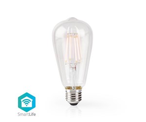 Smarthus - Nedis WiFi Smart LED E27 Bulb Filament - WIFILF10WTST64