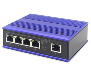 Switch/splitter - ASSMANN DN-651118 4 Port Gigabit Network Switch Industrial Unmanaged 1 RJ45 Uplink *DEMO* - DN-651118