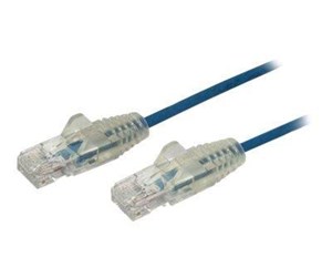 Nettverkskabel - 0.5m CAT6 Cable - Blue Slim CAT6 Patch Cord - Snagless - LSZH - patch cable - 50 cm - blue - N6PAT50CMBLS