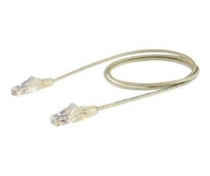 Nettverkskabel - 0.5m CAT6 Cable - Grey Slim CAT6 Patch Cable - Snagless - LSZH - patch cable - 50 cm - grey - N6PAT50CMGRS