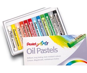 Hobbyartikler - Pentel PHN4-12 oil pastel Art Design - PHN4-12