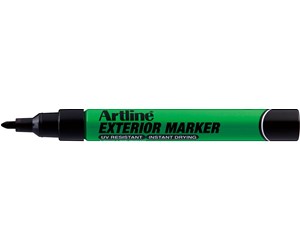 Skrive- & Tegneverktøy - Artline EKPR-EXM C2 UDENDØRS MARKER Black 2 pcs - EKPR-EXM-A