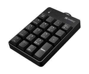 Tastatur - Sandberg USB Wired Numeric Keypad - Numpad - Svart - 630-07