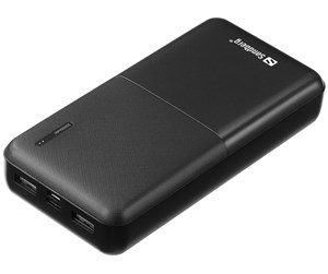 Nødlader - Sandberg Saver Powerbank 20000 mAh Nødlader - Svart - 20000 mAh - 320-42