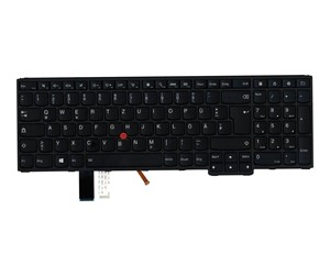 Tastatur - Lenovo Chicony - Bærbart tastatur - til utskifting - Tysk - Svart - 00HN277