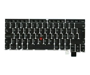 Tastatur - Lenovo Chicony - Bærbart tastatur - til utskifting - Sveitsisk - Sølv - 01AV027