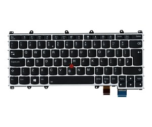 Tastatur - Lenovo Chicony - Bærbart tastatur - til utskifting - Engelsk - Storbritannia - Sølv - 01AV745