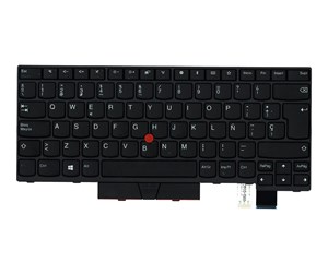 Tastatur - Lenovo Chicony - Bærbart tastatur - til utskifting - Spansk - Svart - 01AX374