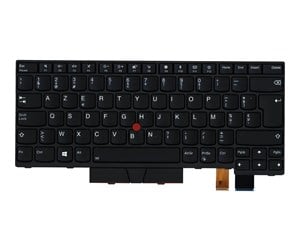 Tastatur - Lenovo Chicony - Bærbart tastatur - til utskifting - Belgisk - Svart - 01AX493