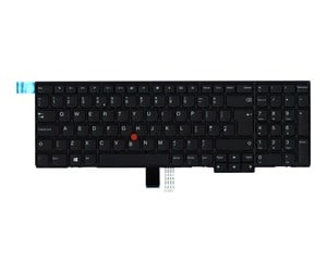 Tastatur - Lenovo Chicony - Bærbart tastatur - til utskifting - Engelsk - Storbritannia - Svart - 01AX639