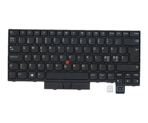 Tastatur - Lenovo Darfon - Bærbart tastatur - til utskifting - Nordisk - Svart - 01HX418