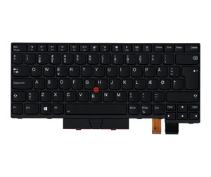 Tastatur - Lenovo Chicony - Bærbart tastatur - til utskifting - Dansk - Svart - 01HX428