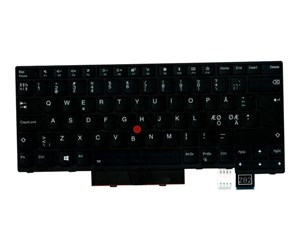 Tastatur - Lenovo Darfon - Bærbart tastatur - til utskifting - Nordisk - Svart - 01HX538