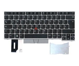 Tastatur - Lenovo Lite-On - Bærbart tastatur - til utskifting - Tysk - Sølv - 01YN392