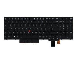 Tastatur - Lenovo Chicony - Bærbart tastatur - til utskifting - Engelsk - Storbritannia - Svart - 01HX247