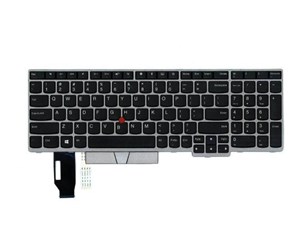 Tastatur - Lenovo Chicony - Bærbart tastatur - til utskifting - Tysk - Sølv - 01YN632