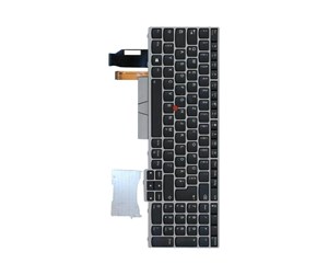 Tastatur - Lenovo Lite-On - Bærbart tastatur - til utskifting - Tysk - Sølv - 01YN752