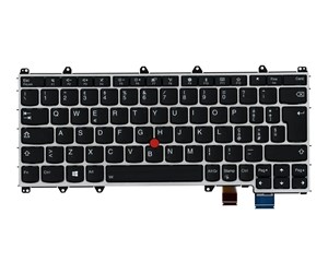 Tastatur - Lenovo Chicony - Bærbart tastatur - til utskifting - Italiensk - Sølv - 01HW672