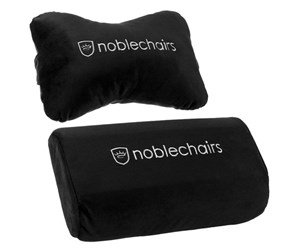 Gamingstol - noblechairs Pillow-set for EPIC/ICON/HERO - Black/White - Svart/Hvit - Stoff - NBL-SP-PST-003