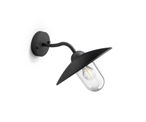 Lamper - Philips Hammock wall lantern black 1x60W 230V - 915005308601