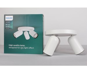 Lamper - Philips PONGEE plate/spiral white 3xNW - 915005531101