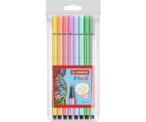 Hobbyartikler - STABILO PEN 68 set of 8 pastel colour pens - 68/8-01