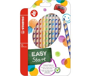 Hobbyartikler - STABILO  colored pencils EASYCOLOR R 12-STK ASS. For righthanded - 332/12