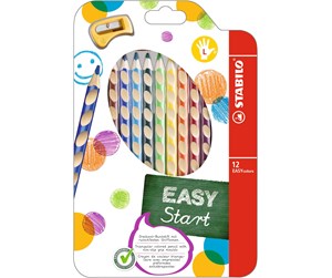 Skrive- & Tegneverktøy - STABILO  colored pencils EASYCOLOR L 12-STK ASS. For lefthanded - 331/12