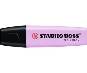 Skrive- & Tegneverktøy - STABILO BOSS Original overstregnings pen lavender highlighter with water-based ink refillable - 6 pcs - 70/6