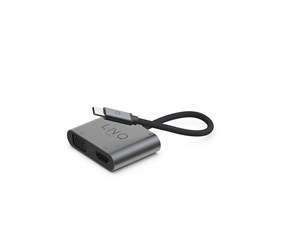 Dokkingstasjon - LINQ byELEMENTS 4-in-1 4K HDMI Adapter (with PD) - LQ48001