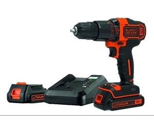 Skru/Bormaskin - Black & Decker BLACK+DECKER 18v slagboremask 2 gear 2x2.0ah m/kuf - BDCHD18K1B2-QW