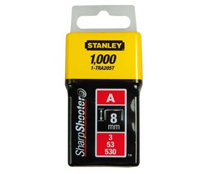 Verktøy - Stanley 8mm/5/16 l/d staples(1.000) a type - 1-TRA205T