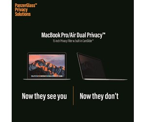 Kabinett tilbehør (kjølepasta mv.) - PanzerGlass MacBook 15″ - Dual Privacy™| Screen Protector Glass - PANZER0518