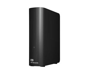 Hard drive - External - WD Elements Desktop U3 - Ekstern Harddisk - 12TB - Svart - WDBWLG0120HBK-EESN