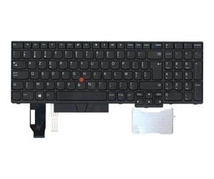 Tastatur - Lenovo Chicony - Bærbart tastatur - til utskifting - Belgisk - Svart - 01YP566