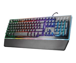 Tastatur - Trust Gaming GXT 860 Thura Semi-mechanical Keyboard - Tastatur - Nordisk - Svart - 22684