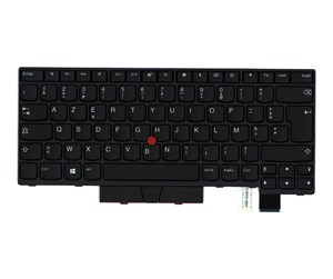 Tastatur - Lenovo Chicony - Bærbart tastatur - til utskifting - Fransk - Svart - 01AX375