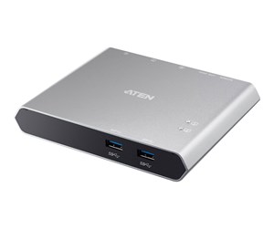 USB-hub - ATEN 2-Port USB-C Gen 1 Dock Switch USB-hub - 2 porter - Svart - US3310-AT