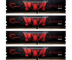 RAM - G.Skill AEGIS DDR4-3200 - 32GB - CL16 - Quad Channel (4 pcs) - Intel XMP - Svart - F4-3200C16Q-32GIS