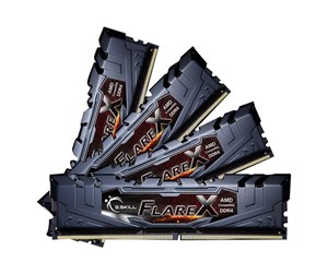 RAM - G.Skill Flare X DDR4-3200 - 64GB - CL16 - Quad Channel (4 pcs) - AMD Optimized - Svart - F4-3200C16Q-64GFX