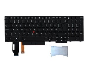 Tastatur - Lenovo Lite-On - Bærbart tastatur - til utskifting - Dansk - Svart - 01YP689