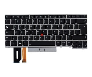 Tastatur - Lenovo Chicony - Bærbart tastatur - til utskifting - Tysk - Sølv - 01YN352