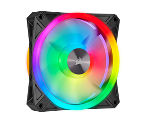 Kabinettvifte - Corsair iCUE QL120 RGB - Black - Kabinettvifte - 120mm - Svart med RGB LED-lys - 26 dBA - CO-9050097-WW