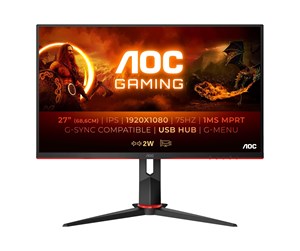 Skjerm - 27" AOC 27G2U5/BK - 1920x1080 - 75Hz - IPS - 27G2U5/BK