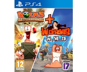 Spill - Worms Battlegrounds + W.M.D - Double Pack - Sony PlayStation 4 - Strategi - 5056208805454