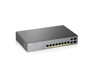 Switch/splitter - ZyXEL GS1350-12HP 8-port GbE Smart Managed PoE Switch with GbE Uplink (130W) - GS1350-12HP-EU0101F