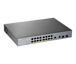 Switch/splitter - ZyXEL GS1350-18HP 16-port GbE Smart Managed PoE Switch with GbE Uplink - GS1350-18HP-EU0101F